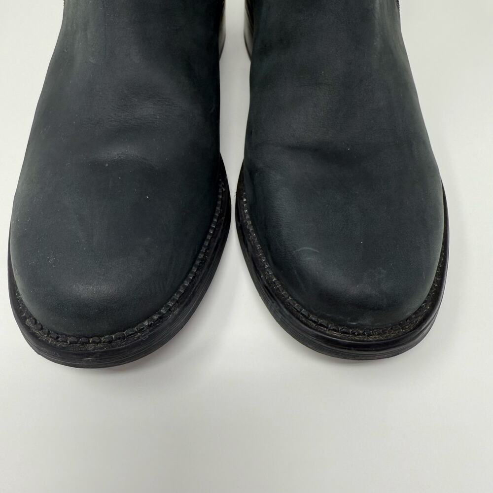Clarks Collection Boots Women's 10 Black Leather Maye Strap Ankle Bootie Preppy - Picture 13 of 14